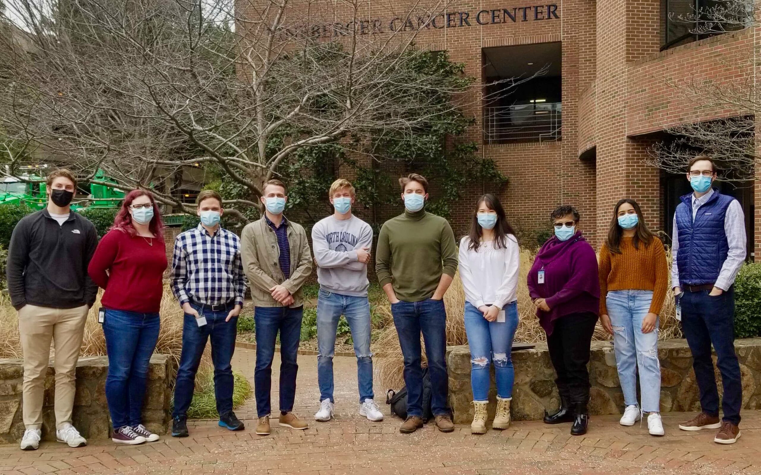 Group photo of Milner Lab members outside