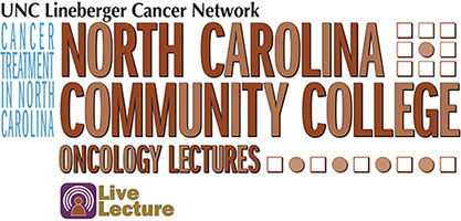 UNC Cancer Network's NC Community College logo with Free General Participation Certificate mark