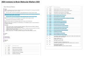 2024 revisions to Brain Molecular Markers SSDI
