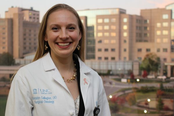 Kristalyn Gallagher, DO, FACOS, has been named surgical director of the UNC Breast Center and section chief of breast surgery at UNC School of Medicine.