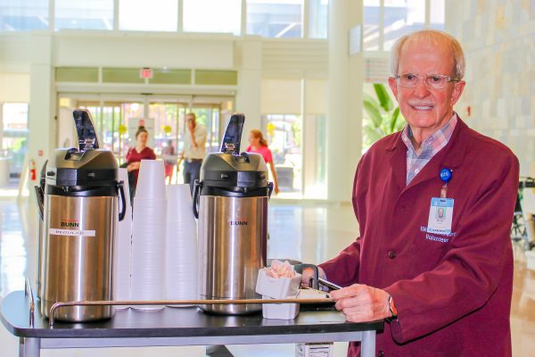 In retirement, Hank Lewis has dedicated his time to volunteering at the N.C. Cancer Hospital.