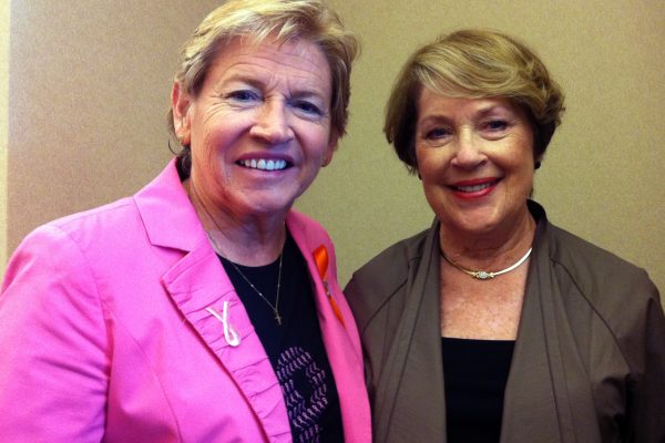 UNC Women’s Basketball Coach Sylvia Hatchell and CEO and founder of the Patient Advocate Foundation Nancy Davenport-Ennis spoke at the 6th Annual UNC Coping with Cancer Symposium