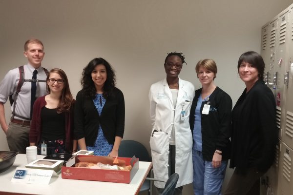 Team members from the UNC Health Registry recently delivered breakfast as a "Thank You" to the health care professionals who assisted with enrollment