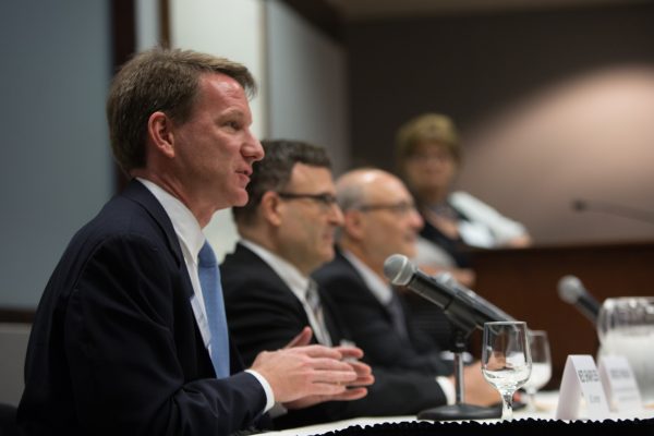 UNC Lineberger Director Norman E. Sharpless, MD, spoke about the importance of cancer prevention during directors’ panel discussion at the Cancer Moonshot's regional summit in Chapel Hill.