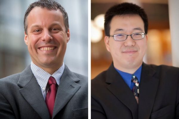UNC Lineberger's Justin Trogdon, PhD, and Ronald C. Chen, MD, MPH.