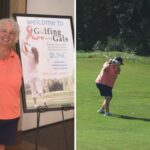 Lisa Milligan at her event, Golfing for the Gals