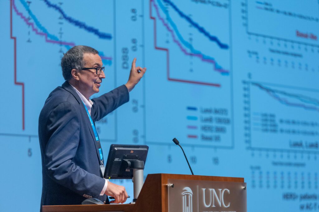 Chuck Perou presents at the UNC Lineberger Scientific Symposium