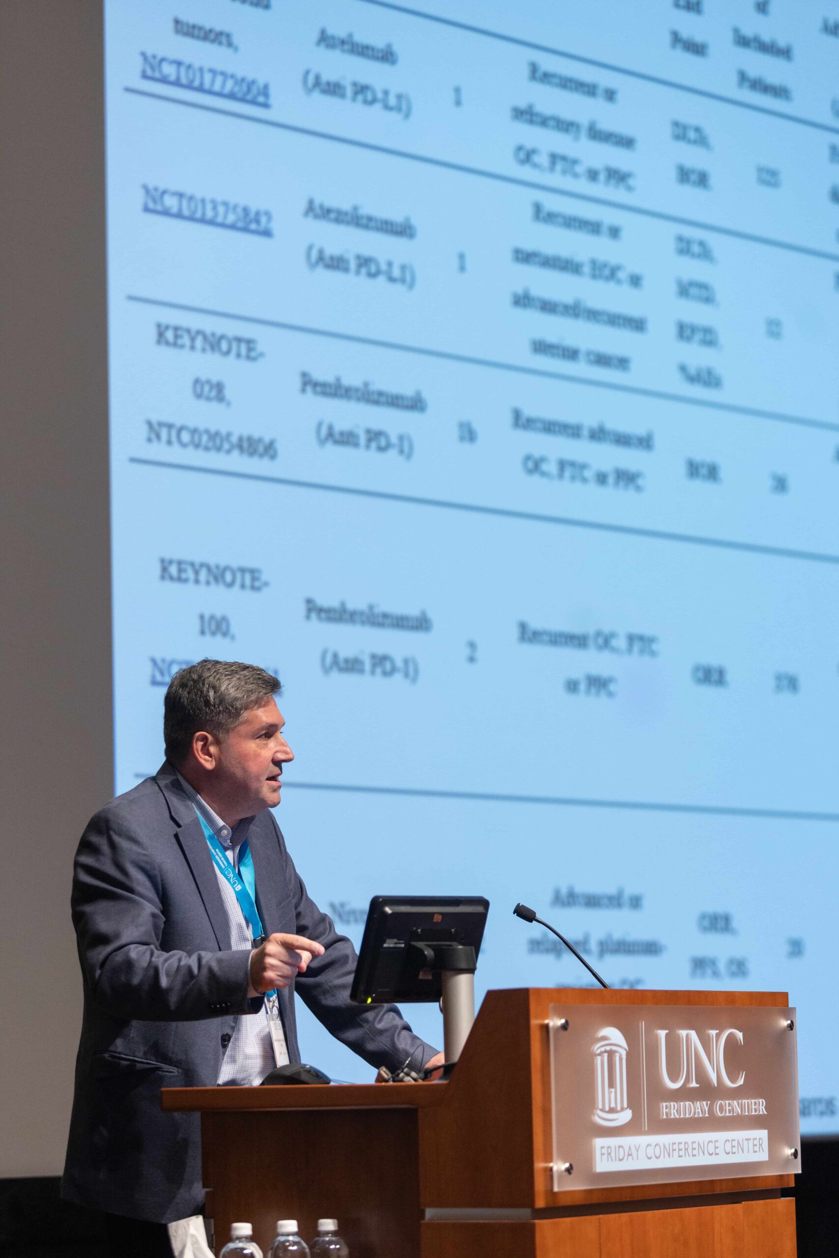 Jose Conejo-Garcia presents at the UNC Lineberger Scientific Symposium