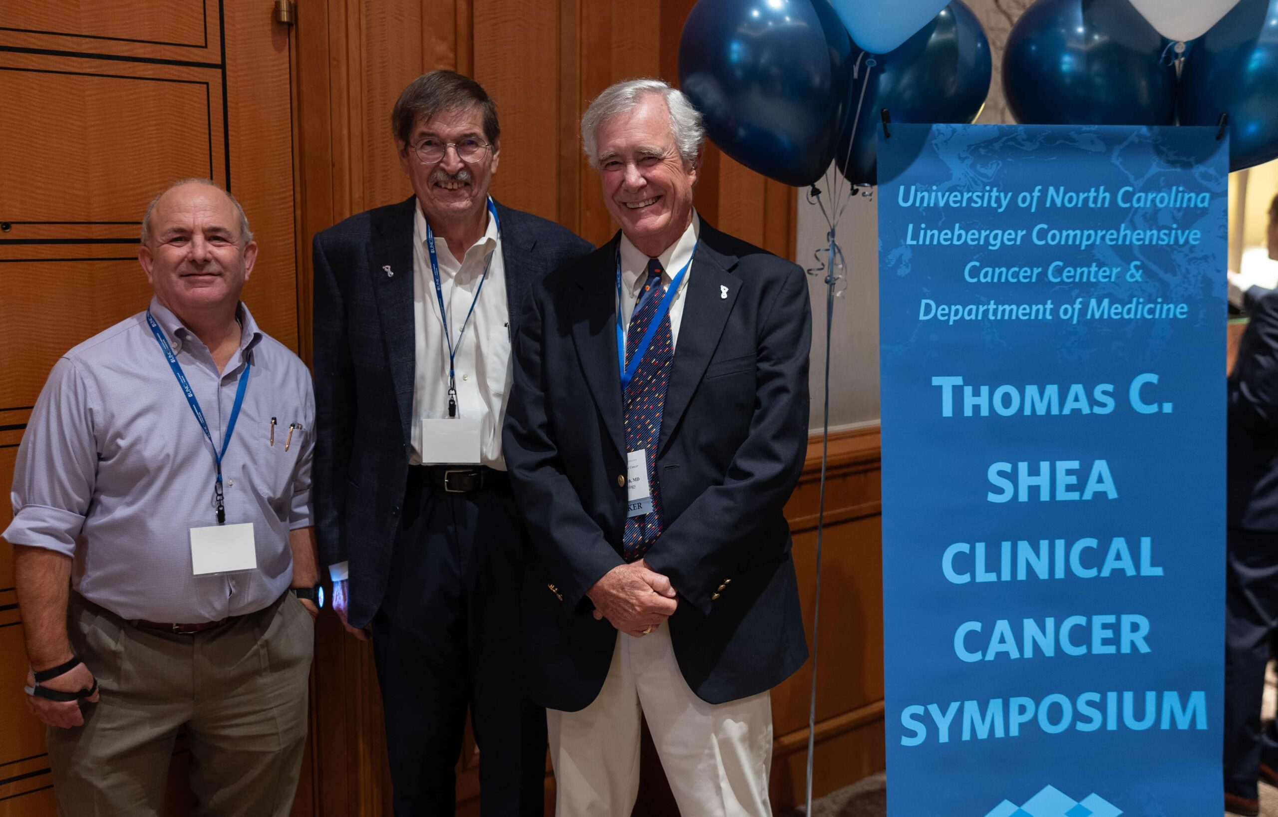 Jon Serody, Shelley Earp, and Tom Shea at the inaugural Shea Symposium